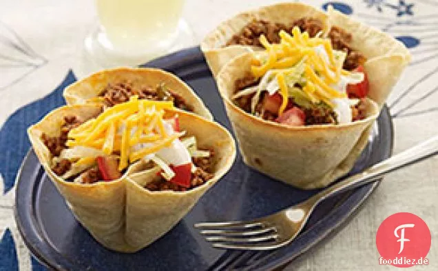 Mini-Rindfleisch-Taco-Schalen