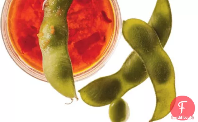 Edamame Mit Ingwer-Chile-DIP-Sauce