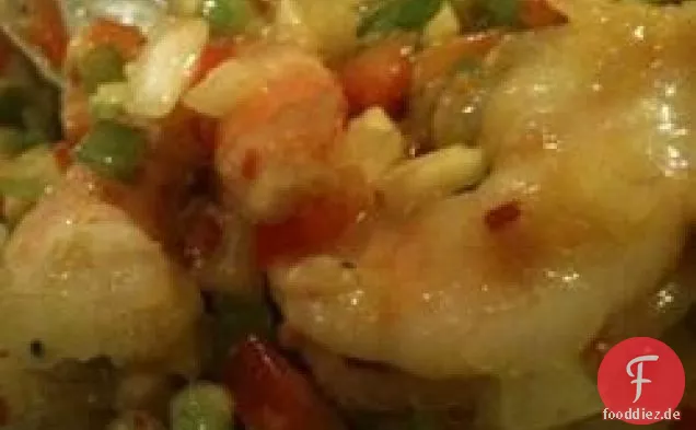 Garnelen und Knoblauch