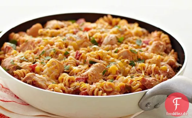 South-of-the-Border-Huhn & Pasta Pfanne
