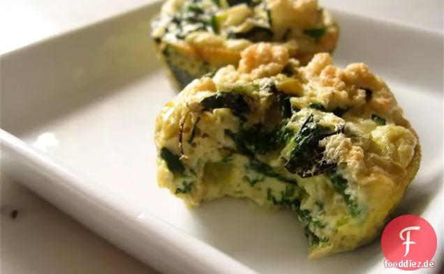 Eiermuffins (mit Spinat und Zucchini)