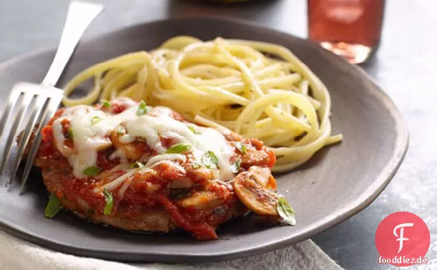 Schweinekoteletts Parmigiana