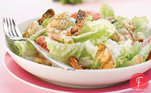 Gegrillter Garnelen-Caesar-Salat