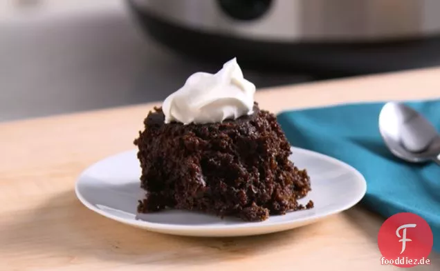 Slow-Cooker Doppel Schokoladenkuchen