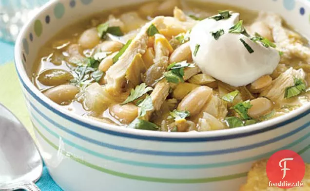 Weiße Bohnen und Huhn Chili