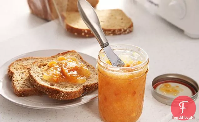 30 Minuten, um SICHER zu gehen.JELL Pfirsich Gefrierschrank Marmelade