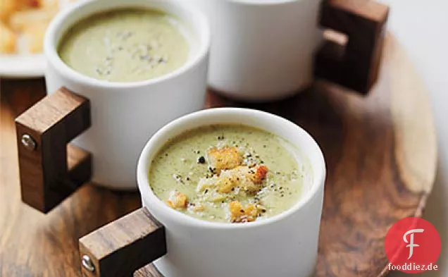 Cremig geröstete Brokkolisuppe