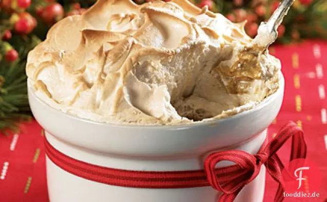 Butterscotch Pudding mit Bourbon-brauner Zucker Baiser