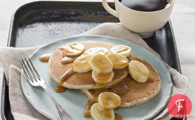 Karamell-Bananen-Pfannkuchen