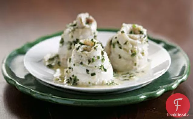 Pochierte Flunder Mit Minze-Beurre Blanc