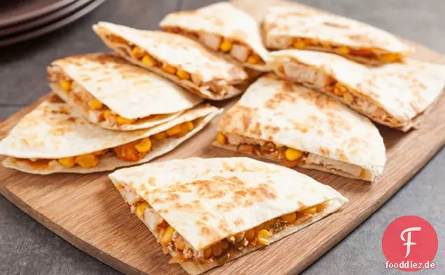 Cremige Huhn & Mais Quesadillas