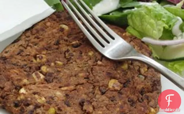 Würzige schwarze Bohnen Burger