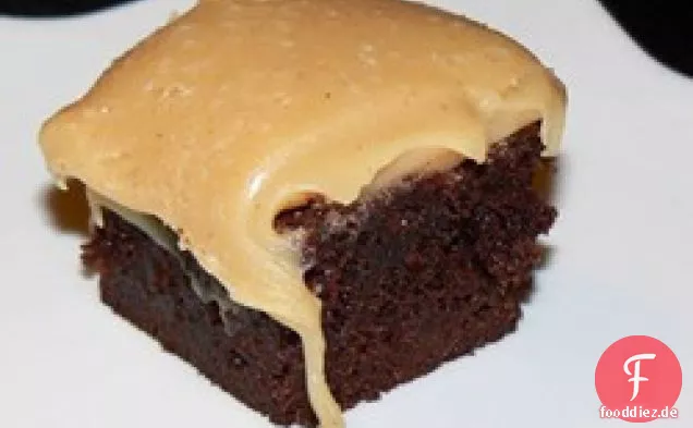 Brownies mit Erdnussbutter-Fudge-Zuckerguss