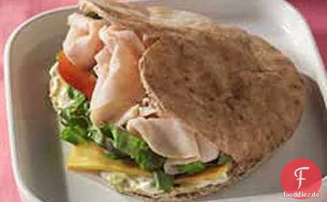 Herzförmiges Pita-Sandwich