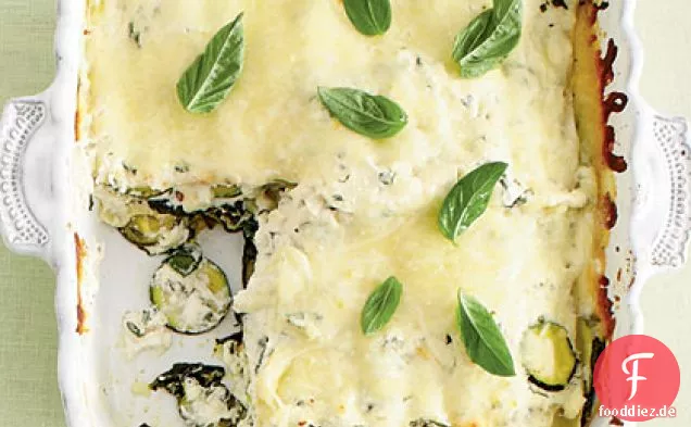 Zucchini-Spinat-Lasagne