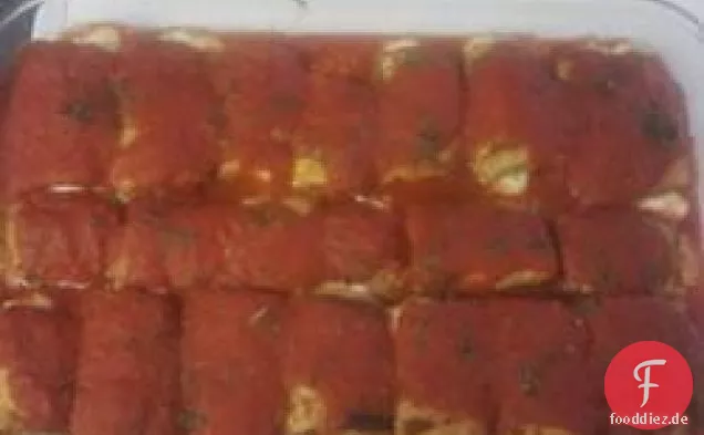 Ricotta Auberginen Rollen