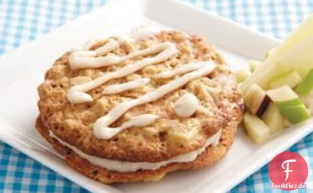 Haferflocken-Apfel-Sahne-Kuchen