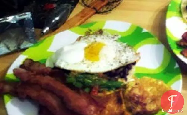 Schwarze Bohne Huevos Rancheros