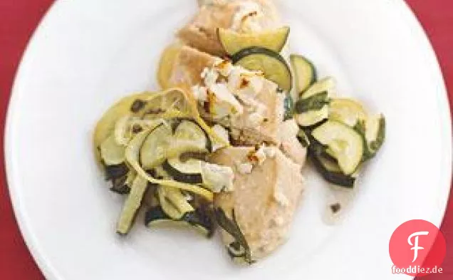 Feta Huhn mit Zucchini