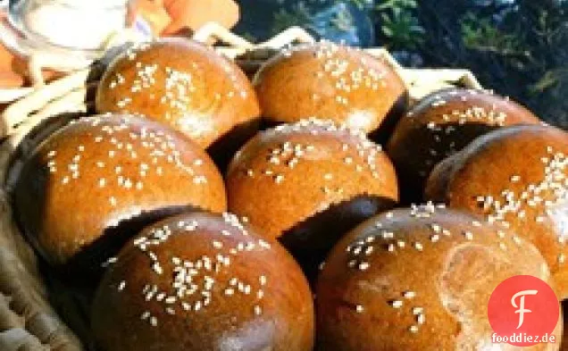 Honigbraune Brötchen oder Brote