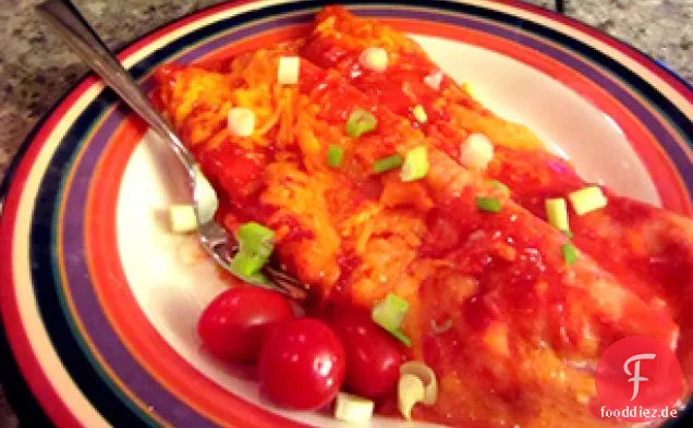 Saure Sahne fleischlose Enchiladas