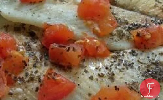Flunder im italienischen Stil