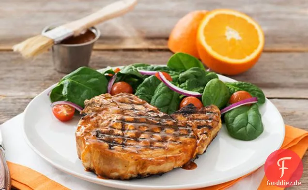 Zitrus gegrillte Schweinekoteletts