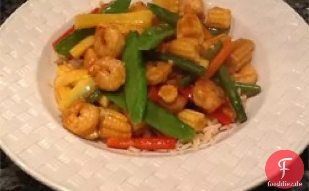 Einfache Garnelen Stir-Fry