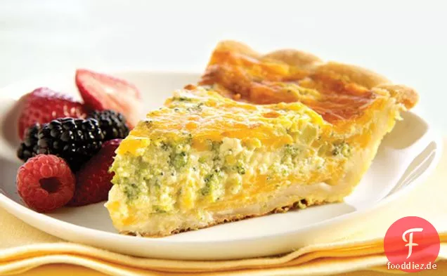 Brokkoli-Cheddar-Quiche