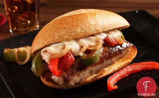 Quick 'n Easy-Wurst auf einem Brötchen