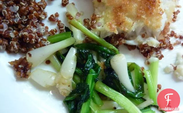 Gebratener Fisch mit Rampen