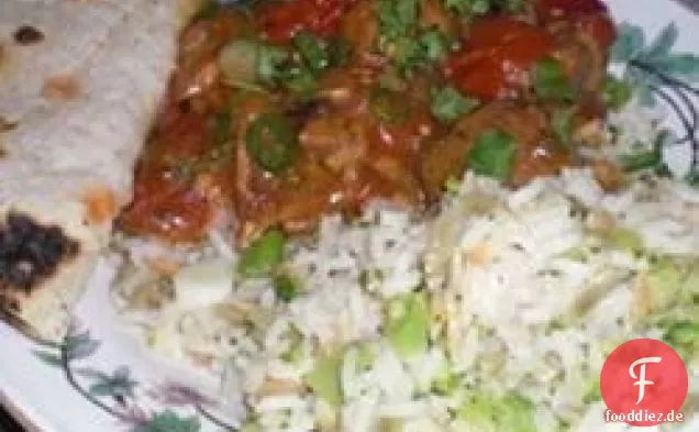 Schweinefleisch Grün Chile