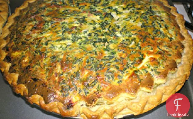 Spinat-Speck-Quiche