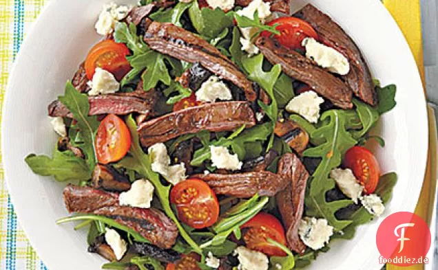 Gegrilltes Steak und Portobello-Salat