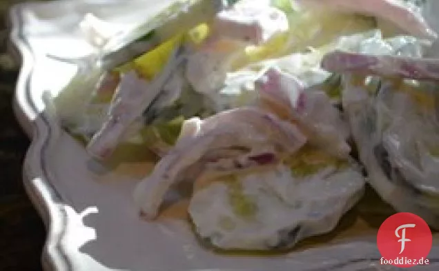 Einfacher Gurkensalat