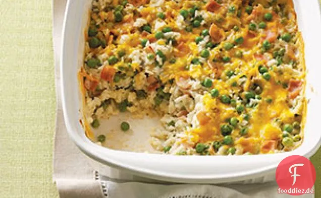 Cheesy Ham & Reis Backen