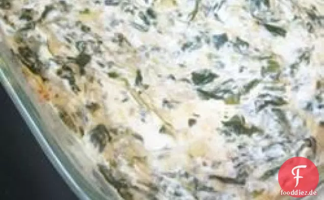 Üppiger Spinat Artischocke Dip