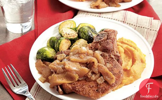Gewürzte Apfel-Schweinekoteletts