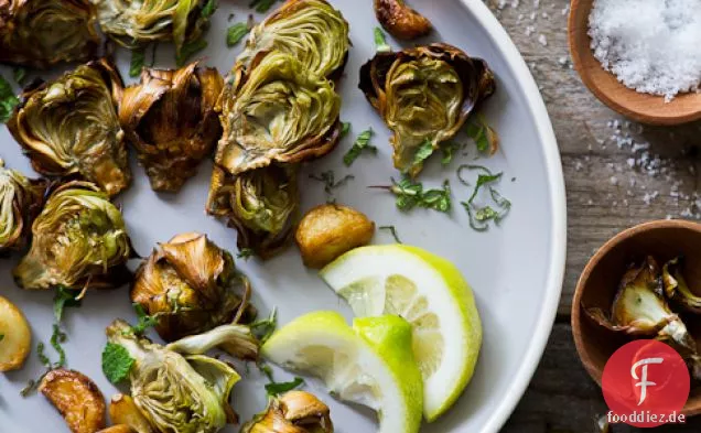 Gebratene Gebackene Artischocken Rezept
