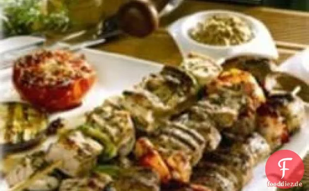Marinierte Kebabs mit Maille® Dijon Originale Senf
