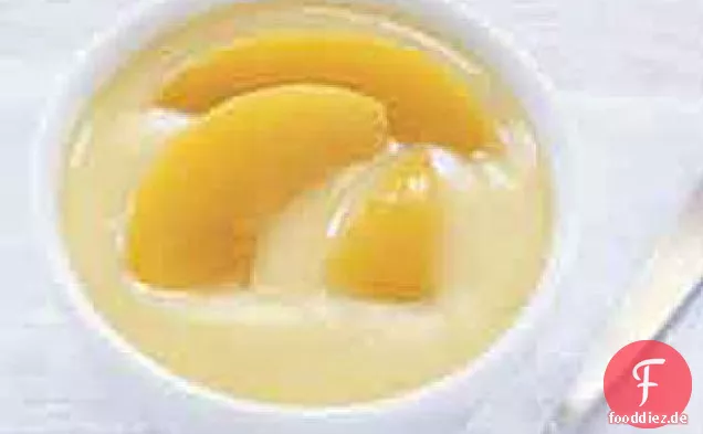 Pfirsiche & Sahne Pudding