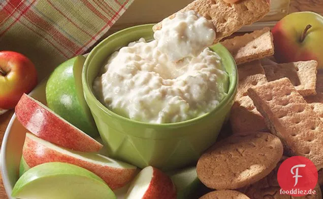 Hüttenkäse Apfel Dipper