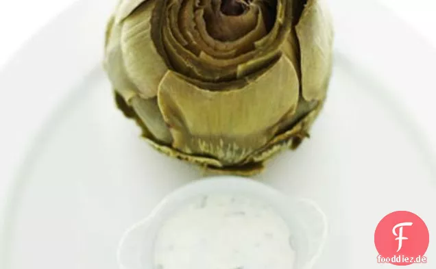 Gedämpfte Artischocken mit Kinder-Aioli