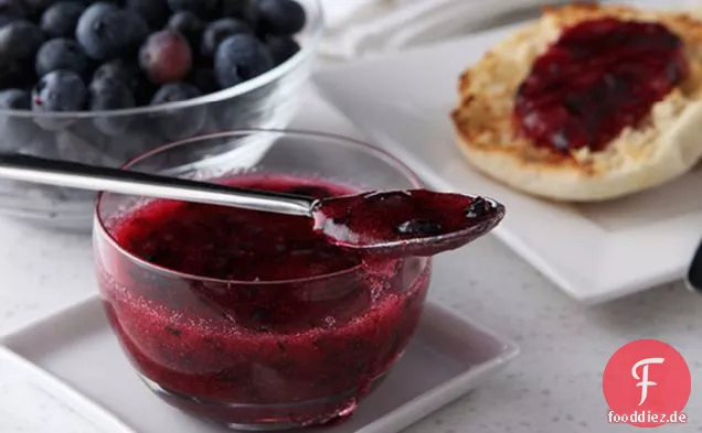 30 Minuten, um SICHER zu gehen.JELL Blueberry Gefrierschrank Marmelade