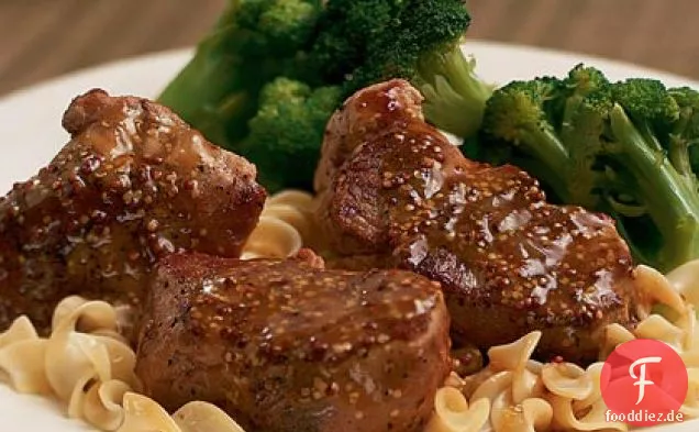 Schweinefilet mit Senfsauce