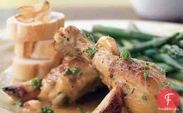 Huhn mit 40 Knoblauchzehen