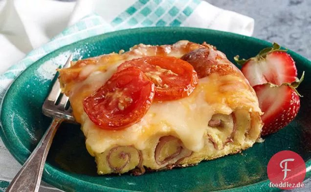 Cheesy gebackener Schinken Roll-Ups