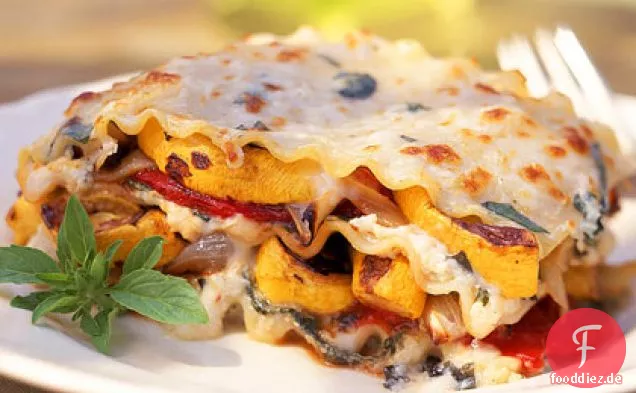 Geröstete Gemüse-Lasagne