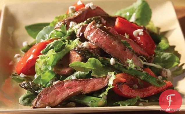 Balsamico-Steak und Blauschimmelkäse-Salat