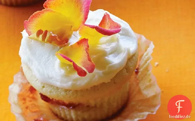 Erdbeer-Rose-Cupcakes